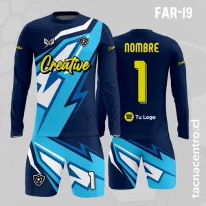 Camiseta de Arquero celeste Azul Blanco