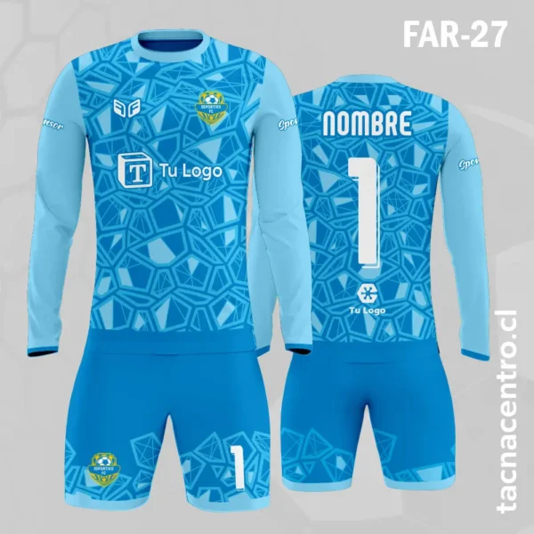 Camiseta de Arquero Patrones Amarillos y Negro 2 Camiseta de Arquero Patrones celeste y Negro