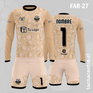 Camiseta de Arquero Patrones beige y Negro