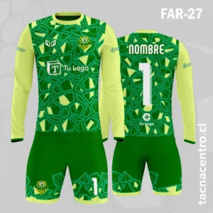 Camiseta de Arquero Patrones verde y Negro