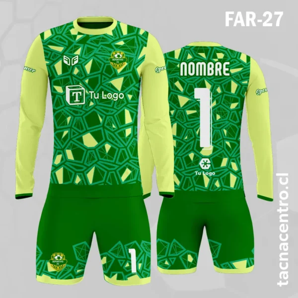 Camiseta de Arquero Patrones Amarillos y Negro 5 Camiseta de Arquero Patrones verde y Negro