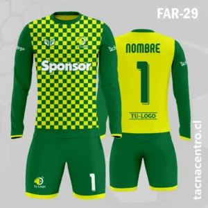 Camiseta de Arquero verde amarillo cuadros