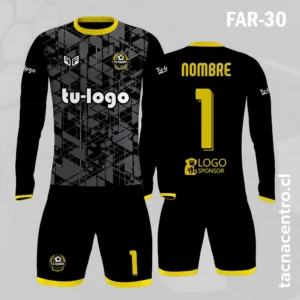 Camiseta de Arquero amarillo negro gris