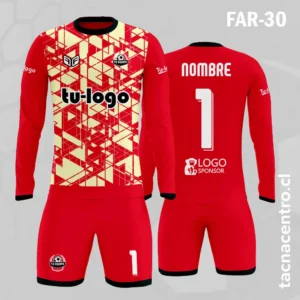 Camiseta de Arquero rojo beige