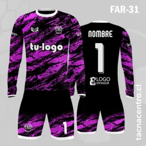 Camiseta de Arquero negro morado