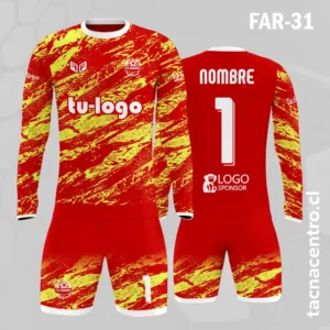 Camiseta de Arquero rojo amarillo