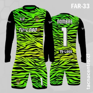Camiseta de Arquero Negro verde Tigre