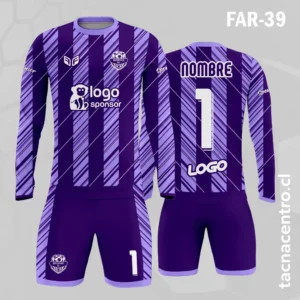 Camiseta de Arquero violeta con Franjas lilas