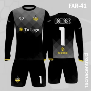 Camiseta de Arquero Degradado negro gris