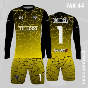 Camiseta de Arquero Degradado Negro Amarillo