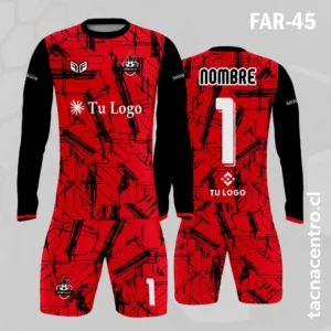 Camiseta de Arquero rojo con mangas negras