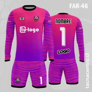 Camiseta de Arquero Degrade rosado morado