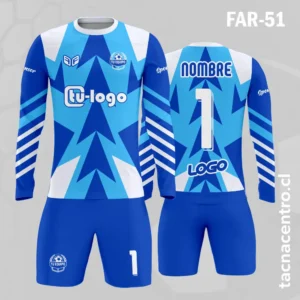 Camiseta de Arquero azul blanco celeste