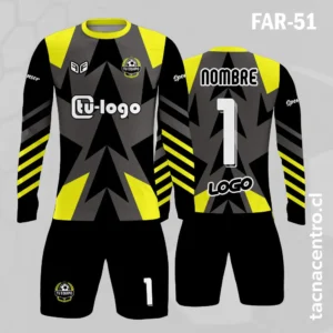 Camiseta de Arquero negro amarillo gris