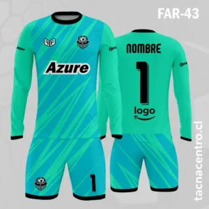 Camiseta de Arquero verde con celeste