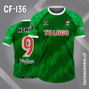 Camiseta de futbol manga ranglan verde