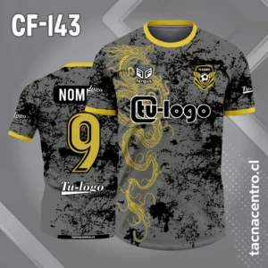 Camiseta de futbol serpiente gris