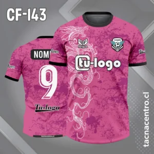 Camiseta de futbol serpiente rosado