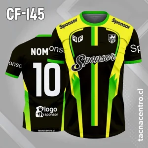 Camiseta de futbol amarillo y negro