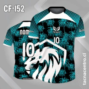 Camisetas de Fútbol Personalizadas: Diseño Gratis 14 Camiseta de futbol escudo leon verde negro