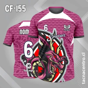 Camiseta de futbol dragon morado