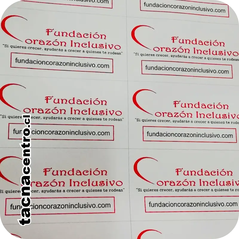 stickers adhesivos personalizados en vinilo transparente