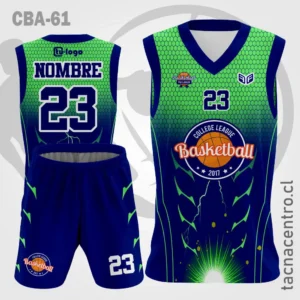 Camisetas de Basketball azul verde luz