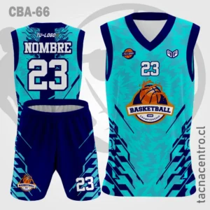 Camisetas de Basketball celeste figuras Mangas azules