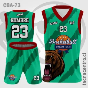 Camisetas de Basketball verde Cabeza de oso