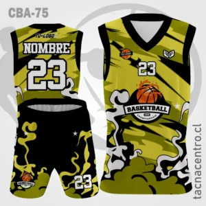 Camisetas de Basketball Forma Humo amarillo negro