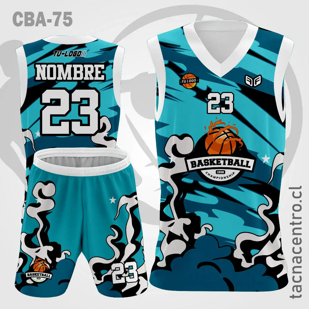 Camiseta de Basketball Forma Humo Verde turquesa