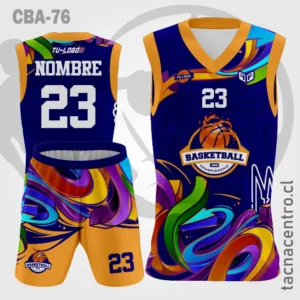Camisetas de Basketball azul con flechas de colores