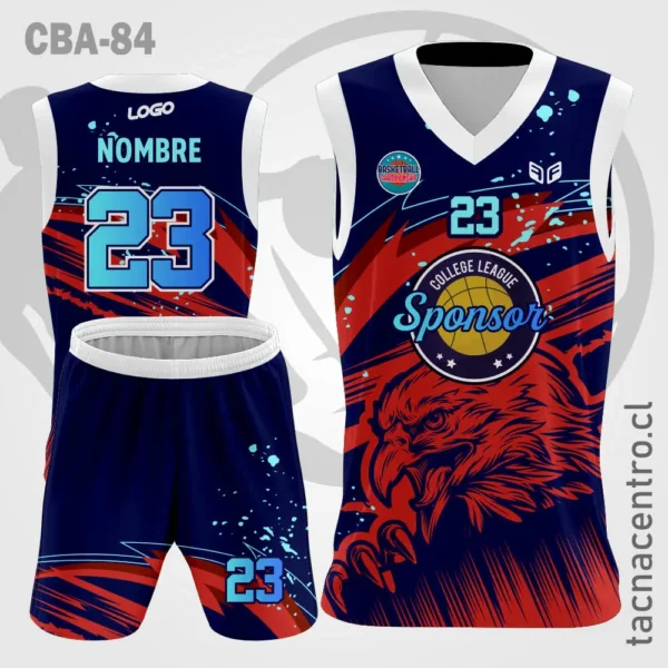 Camiseta de Basketball Negra Cabeza de Aguila verde 3 Camisetas de Basketball Negra Cabeza de Aguila roja