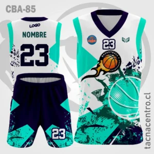 Camisetas de Basketball Blanco Pelota verde