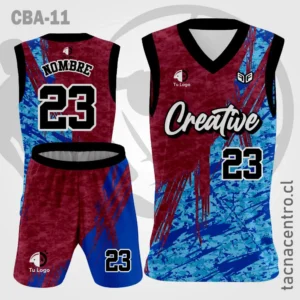 Camisetas de Basketball guinda celeste mangas negras