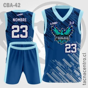 Camisetas de Basquetbol azul Aguila Mangas celestes