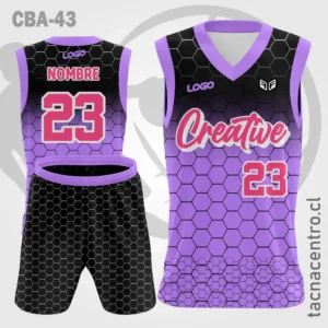 Camisetas de Basquetbol colmena morado