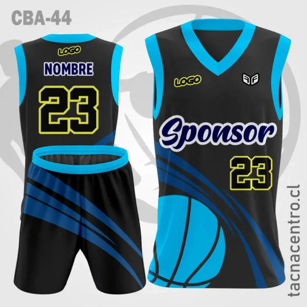 Camiseta de Basquetbol Blanco Pelota Verde 2 Camisetas de Basquetbol negro Pelota celeste