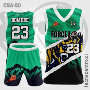 Camisetas de Basquetbol Oso verde y negro
