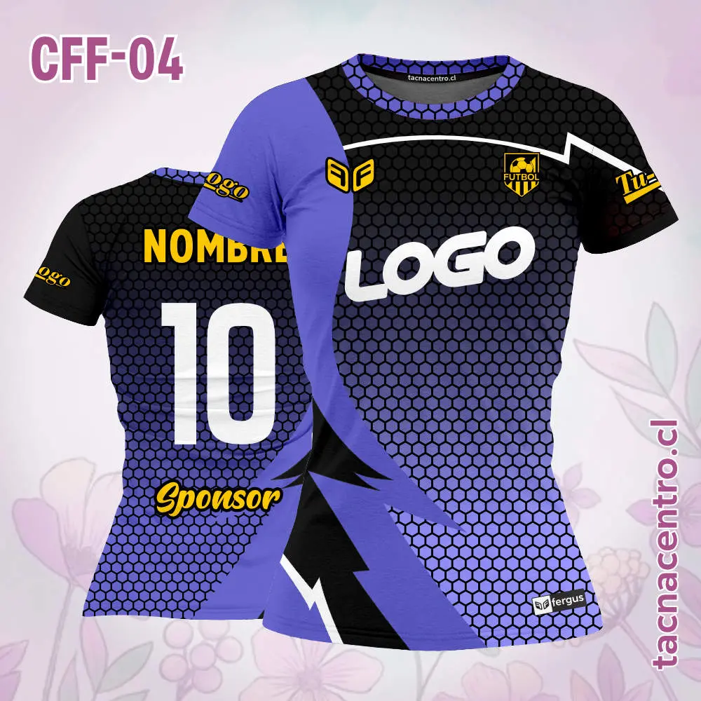 Camiseta de Futbol Femenino Colmena Morada