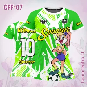 Camiseta de Futbol Femenino verde blanco
