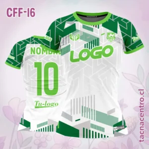 Camiseta de Futbol Femenino Blanco verde