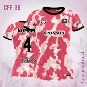 Camiseta de Futbol Femenino rosado bebe