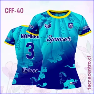 Modelos de Camisetas de Futbol Femenino 32 Camiseta de Futbol Femenino Celeste Caballo