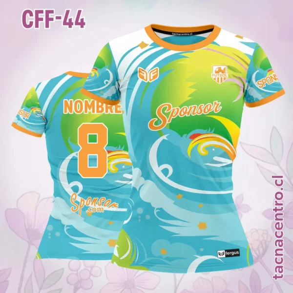 Camiseta de Futbol Femenino Amarillo Gris Negro 5 Camiseta de Futbol Femenino celeste verde amarillo