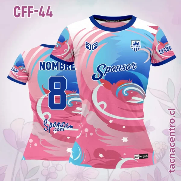 Camiseta de Futbol Femenino Amarillo Gris Negro 3 Camiseta de Futbol Femenino celeste rosado blanco