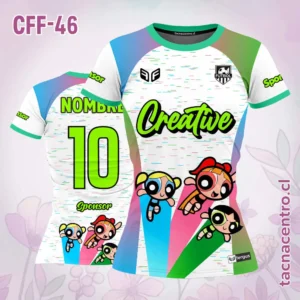Camiseta de Futbol Femenino Chicas Superpoderosas verde
