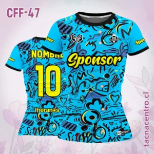 Modelos de Camisetas de Futbol Femenino 38 Camiseta de Futbol Femenino Celeste Figuras