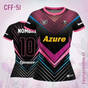 Modelos de Camisetas de Futbol Femenino 80 Camiseta de Futbol Femenino Negro Rosado Celeste