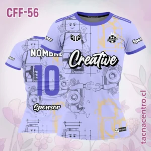 Modelos de Camisetas de Futbol Femenino 59 Camiseta de Futbol Femenino Lego Morado